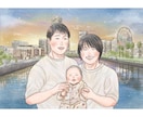 優しい雰囲気であたたかい似顔絵をお描きします プレゼント/記念日/還暦のお祝い/snsアイコン/大人数OK イメージ4