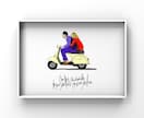 オシャレなイラストに英字などを組み合わせます ポップなイラストに手描きのレタリングの文字組み合わせ イメージ6