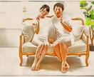 写真をイラスト画像に加工します 家族や恋人、ペットの写真など様々は写真をイラスト画像！ イメージ4