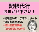 初出店につき特別価格★記帳代行いたします 紙提出・データ提出／個人・小規模法人／各種クラウド会計 イメージ1