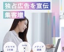 3つのメディアを利用し独占広告を配信します 2万部超えのメルマガであなたのサービスを認知させます イメージ1