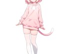 VTuber立ち絵 3パターンから選べます すぐ使える3スタイル。透過PNGで即配信投入OK。 イメージ3