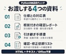 Pythonを点検し引き継ぎ資料を作ります AIで作ったツールの仕様・注意点・引き継ぎを整理 イメージ2
