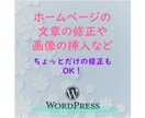 ホームページの文章の修正や画像の挿入など承ります ちょこっとだけの修正でもOK！ イメージ1