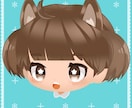 デフォルメ顔セット作成します 差分あり。アイコンや動画、グッズ使用可能 イメージ1