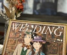 ウェルカムボードに漫画・アニメ風似顔絵描きます 【プロ制作】結婚式ウェルカムボード 印刷＆配送込 イメージ6