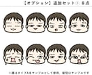 お子さんのLINE絵文字を作成します 髪型は描き下ろし！セミオーダーの似顔絵でLINE絵文字 イメージ9