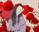 オシャレな女の子の絵描きます 花と女子シリーズ　着せたい服など写真送ってください イメージ3