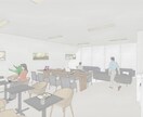 建築デザイナーがおしゃれな手書き風パース作成します BIMによる3次元データで正確な寸法・サイズ感で表現します。 イメージ3