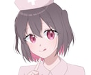 GW限定　表情差分3つ付き！胸上イラスト描きます 期間限定の特別価格！SNSアイコンや動画に使える表情セット イメージ2