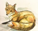 原画郵送✳︎動物を透明水彩や色鉛筆で描きます お好きな動物や愛するペットなど何でも描きます！ イメージ2