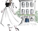 おしゃれなファッションイラスト(全身)を描きます 広告やアイキャッチなどで映えるオトナモードなイラストです イメージ1