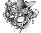世界に一枚のペン画作品を制作します A4サイズのオリジナル作品をあなたに イメージ1