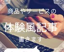 レビューの代替に。商品サービスの体験風記事書きます レビューを集めにくい業種に商品やサービスの良さを小説で面白く イメージ1