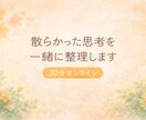 散らかったでこぼこ思考を一緒に整理します 分かっているのに出来ない、何をしたらいいか分からない方へ イメージ2