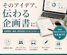頭の中のアイデアを伝わる企画書・資料に整理します まとまっていなくても大丈夫。一緒に形にします。 イメージ1