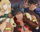商用可☆ご要望に合わせた背景入りイラストを承ります タイトル画、立ち絵、ヘッダー等お気軽にお声がけください イメージ1