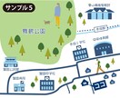 イラストを使った地図を作成いたします GoogleMAPを元に分かりやすい地図を作成いたします。 イメージ5