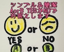 簡潔⭐︎Yes or No・A or Bみます 詳細不要‼︎お名前なども必要ありません♪ イメージ1