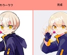 SNSアイコン・立ち絵や一枚イラストなど制作します ぺたぺた、パキッとした塗りがお好きな方へ イメージ6
