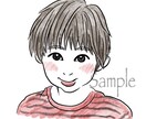 おしゃれでシンプルな似顔絵イラストをお描きします SNSアイコンや名刺にも使える★（商用オプション対応） イメージ4
