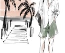 おしゃれなファッションイラスト(全身)を描きます 広告やアイキャッチなどで映えるオトナモードなイラストです イメージ8