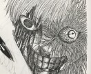 迫力のあるペン画一枚絵描きます 怒りや負の感情が沸き立つような絵を欲する方、御刮目 イメージ4