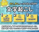 最短当日！1分50円〜音声・動画を文字起こします 最短当日対応可能！音声・動画を正確に速く対応します イメージ1