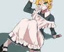 かっこかわいいイラスト制作します シンプルな塗りの目を引く構図をお描きします。 イメージ1