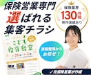 保険営業で信頼され選ばれる集客チラシを作成します 保険業制作実績130件超・丸投げOK・元保険営業デザイナー イメージ1