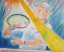 お写真を元に水彩で似顔絵を描きます 恋人や家族へのプレゼントや記念にどうぞ。 イメージ6