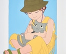 アナログのかわいい似顔絵お描きします アイコンや、ウェルカムボード、プレゼントに！ イメージ2