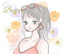 爆美女イラストプロフィール画像を制作します 爆美女アイコン♡おしゃれな雰囲気♪ イメージ2
