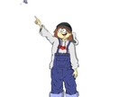 オリジナルキャラクターのイラストを描きます 自分オリジナルの画風のイラストを描きます。 イメージ2