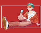 目を引く1枚絵描きます 漫画絵っぽいイラストを描きます！ イメージ2