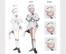 TRPG・配信等に使用できる立ち絵を制作します キャラクターのイメージにピッタリな立ち絵を制作します！ イメージ3
