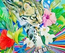 動物好きにおすすめ！完成した絵の販売となります オセロット(猫科)の絵／「現状からの脱却」がテーマです イメージ1