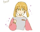 シンプルなゆるふわイラスト(ベタ塗り)描きます アイコン、プロフィール画像、似顔絵にぜひ！！ イメージ1