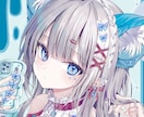 透明感のある可愛い女の子のイラスト描きます 一枚絵/アイコン/配信用サムネイルイラストなどお描きします！ イメージ1