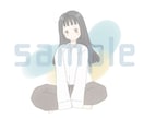ほんわか可愛いイラストをお届けします SNSのアイコンや挿絵に！細かい要望も承ります( ¨̮ ) イメージ1