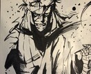 マッキーペンアートを描いてます 水墨画の様なイラストをマッキーペンで描いております。 イメージ9