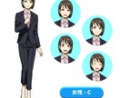 完成品 ┃スーツのキャラクター立ち絵販売します ビジネスシーンやアイコンなど、マルチに使えるイラストです イメージ4