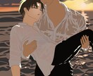 簡易BLイラストオーダーを受付しています 全国書画展覧会にて銀賞を受賞しています。 イメージ4