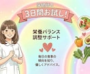 保健師が栄養バランスを調整しサポートします 3食食べて健康的なダイエットが出来るようにサポートします イメージ1