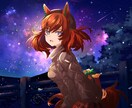 背景付きキャラクターイラストを制作致します 幅広く使用出来るキャラクターイラストを作成します。 イメージ7