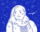 インク・色鉛筆風＊似顔絵アイコン・イラスト描きます 名入れ無料！SNSにおしゃれでポップなアイコンを♪ イメージ2