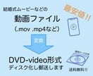 最安値‼︎結婚式等のムービーをDVD化、郵送します MOV、MP4等→DVD-Video形式 イメージ1
