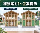 築古物件耐震性検討をサポート！検討・見える化します 購入・改修前に構造上の弱点と補強案を整理、ご相談ください。 イメージ7