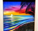癒しの海の風景をチョークアートで描きます ずっと眺めたくなる、爽やかな海の風景をお描きします。 イメージ4