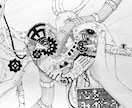モノクロアート描きます ゼンタングル風のイラストいかがですか？ イメージ1